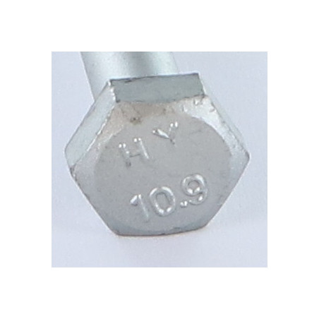 1 x Cuerpo de perno roscado parcial cabeza hexagonal M10X120 clase 10.9 Acero bruto GEOM500B