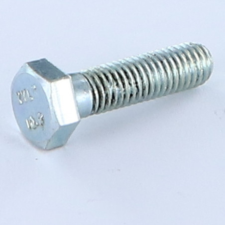 1 x Cuerpo de perno roscado parcial cabeza hexagonal M10X50 clase 10.9 Acero cincado blanco