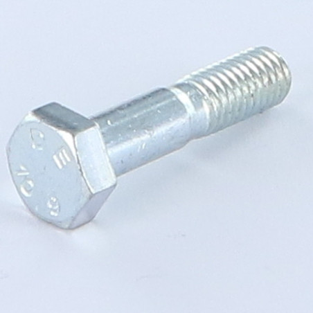 1 x Cuerpo de perno roscado parcial cabeza hexagonal M8X35 roscado en 15 clase 10.9 Acero cincado blanco