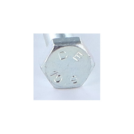 1 x Cuerpo de perno roscado parcial cabeza hexagonal M8X35 roscado en 15 clase 10.9 Acero cincado blanco