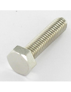 Tornillo metales Latón niquelado cabeza hexagonal M4X20
