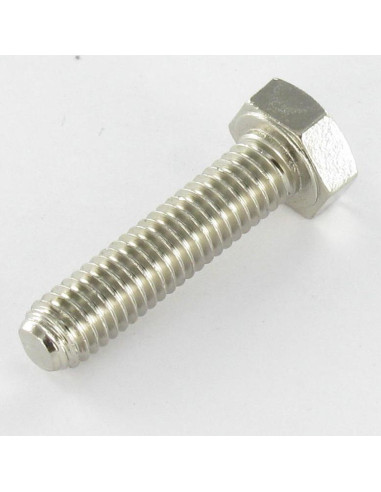 1 x Tornillo metales Latón niquelado cabeza...