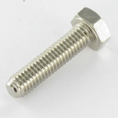 1 x Tornillo metales Latón niquelado cabeza hexagonal M4X20
