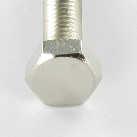 1 x Tornillo metales Latón niquelado cabeza hexagonal M4X20