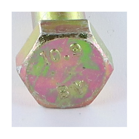 1 x Cuerpo de perno roscado parcial cabeza hexagonal M16X70 clase 10.9 Bicromato