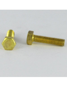 Tornillo metales Latón cabeza hexagonal M10X25