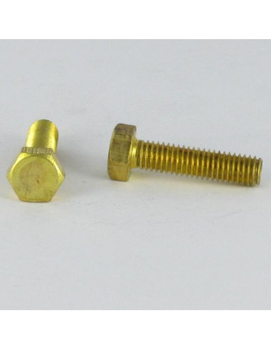 1 x Tornillo metales Latón cabeza hexagonal M5X16