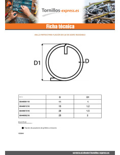 Anillo partido para fijación de eje diámetro 2 Inoxidable A4 2