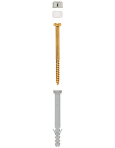 EQUIPO Fijación WC Tornillos Latón 6X65 Fischer