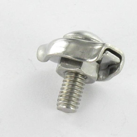 1 x Sujetacable plano sencillo Inoxidable A4 diámetro 3