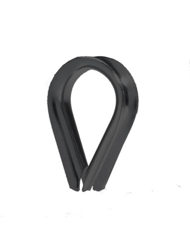1 x Guardacabos Inoxidable A4 Negro diámetro 3