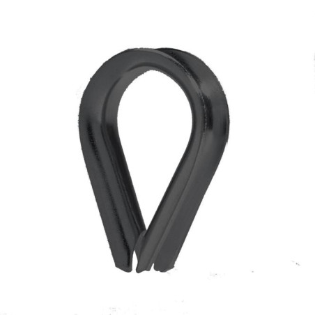 1 x Guardacabos Inoxidable A4 Negro diámetro 3