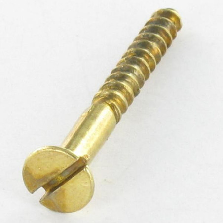 1 x Tornillo madera cabeza fresada/testa svasat ranura 3X16 Acero latonado microtornillo