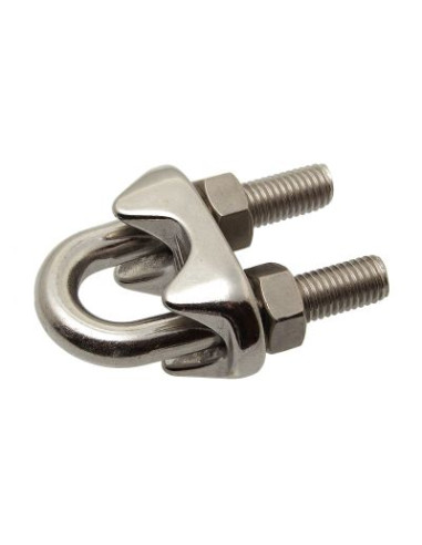 1 x Sujetacable estribo Inoxidable A4 Negro...