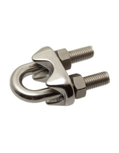 Sujetacable estribo Inoxidable A4 para Cable de diámetro 16