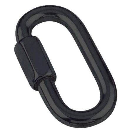 1 x Eslabón rápido Inoxidable A4 Negro 8