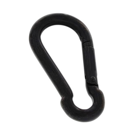 1 x Mosquetón Inoxidable A4 Negro diámetro 3