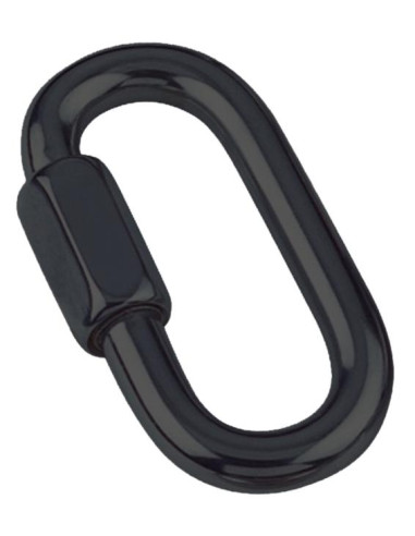 1 x Eslabón rápido Inoxidable A4 Negro 4