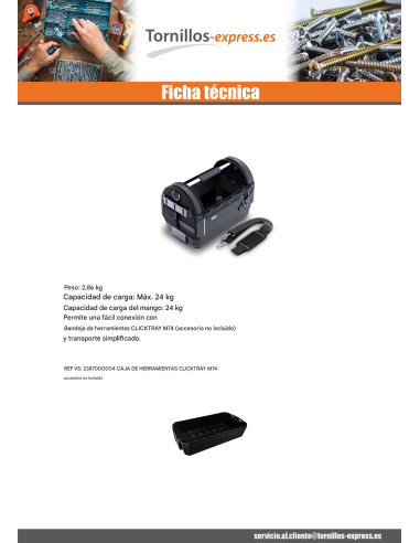 1 x BOLSA con HERRAMIENTAS HERRAMIENTA BOLSA M