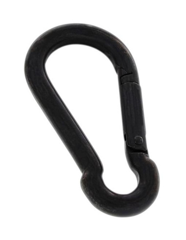1 x Mosquetón Inoxidable A4 Negro diámetro 8