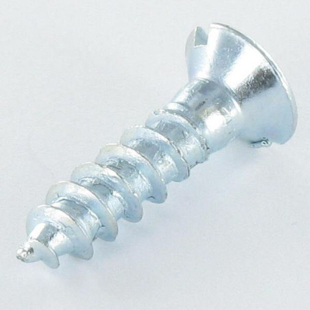 1 x Tornillo madera cabeza fresada/testa svasat ranura 3x30 Acero cincado blanco microtornillo