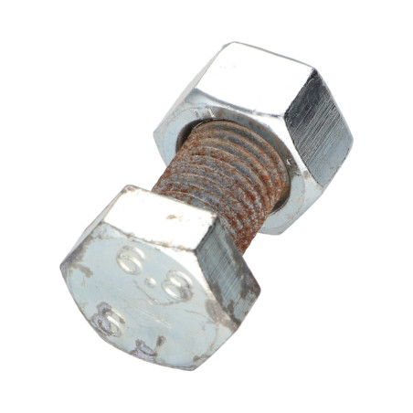 1 x Perno (vendido con tuerca) cabeza hexagonal M16X35 Acero cincado blanco ÓXIDO
