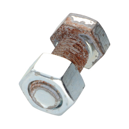 1 x Perno (vendido con tuerca) cabeza hexagonal M16X35 Acero cincado blanco ÓXIDO