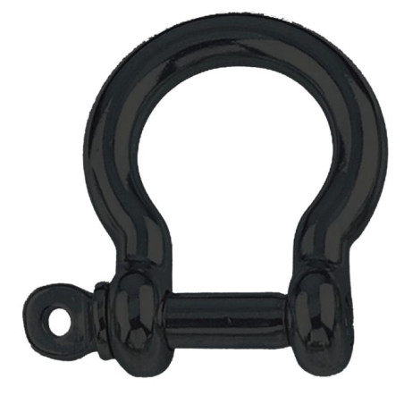 1 x Grillete LIRA forjada Inoxidable A4 Negro diámetro 10