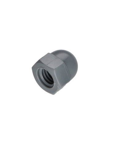 1 x Tuerca ciega Nylon Gris claro M8