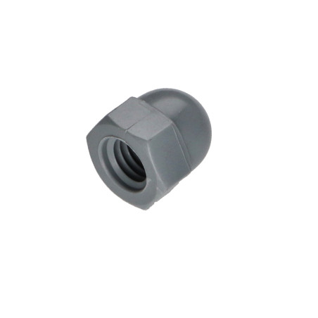 1 x Tuerca ciega Nylon Gris claro M8