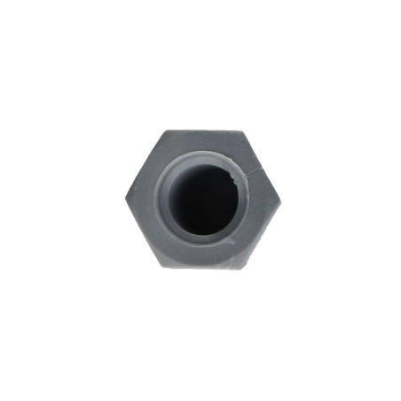 1 x Tuerca ciega Nylon Gris claro M8