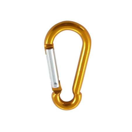 1 x Mosquetón BOMBERO 5X50 Amarillo Aluminio