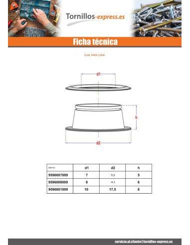 1 x Herramientas de instalación con ojal LONA...