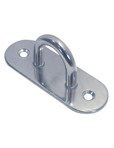 Grapa de fijación con placa OVAL 60X19 Inoxidable A2