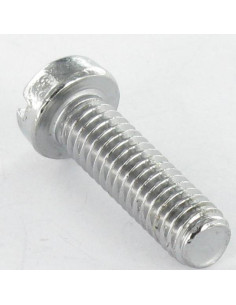 Tornillo metales Latón niquelado cabeza cilíndrica ranura... 2