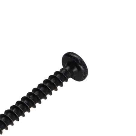 1 x Tornillo madera aglomerado cabeza redonda Pozi PZ4 5X45 Acero cincado negro