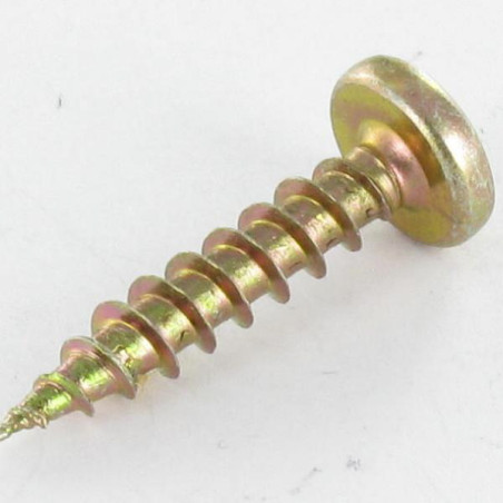 1 x Tornillo madera aglomerado cabeza redonda Pozi PZ4 4X45 Bicromato