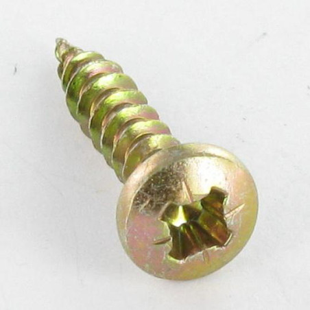 1 x Tornillo madera aglomerado cabeza redonda Pozi PZ4 4X45 Bicromato