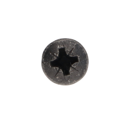 1 x Tornillo madera aglomerado cabeza redonda Pozi PZ4 5X60 Acero cincado níquel negro reforzado - Alta resistencia a la