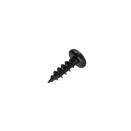 1 x Tornillo madera aglomerado cabeza redonda Pozi PZ3 3X15 Acero cincado negro microtornillo