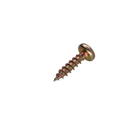 1 x Tornillo madera aglomerado cabeza redonda Pozi PZ3 3X12 Bicromato microtornillo