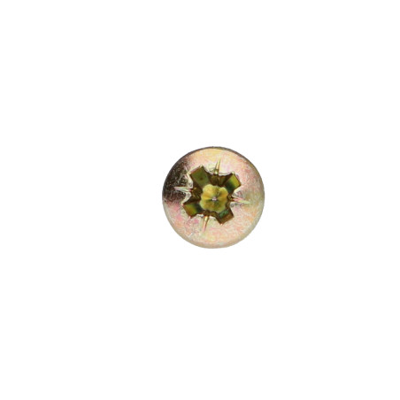 1 x Tornillo madera aglomerado cabeza redonda Pozi PZ3 3X12 Bicromato microtornillo
