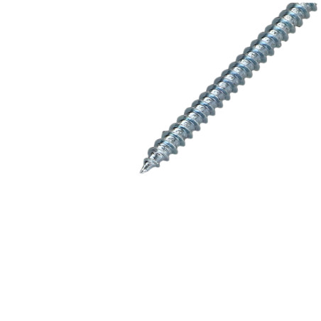 1 x Tornillo madera aglomerado cabeza redonda Pozi PZ4 5X60 Acero cincado blanco