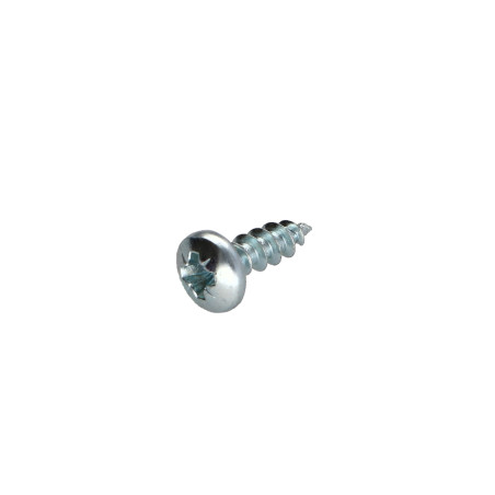 1 x Tornillo madera aglomerado cabeza redonda Pozi PZ3 3X13 Acero cincado blanco microtornillo