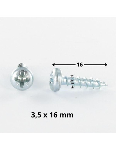 1 x Tornillo madera aglomerado cabeza redonda...