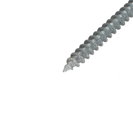 1 x Tornillo madera aglomerado cabeza redonda Pozi PZ4 5X50 Acero cincado blanco lacado blanco RAL9010 blanco puro