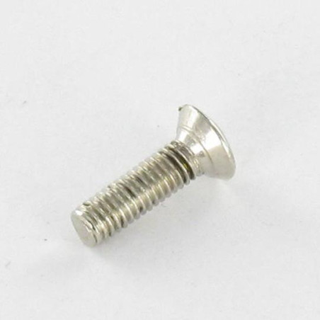 1 x Tornillo metales Latón niquelado cabeza fresada abombada ranura M3X10 microtornillo