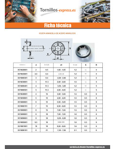 Sicherungsscheibe ARANLOCK 18X28X0.4 Acero bruto