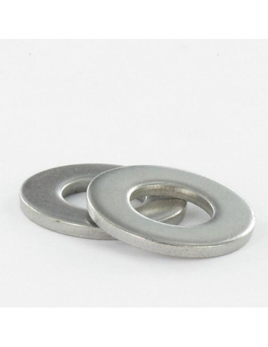 1 x Arandela plano M24X45X4 Acero cincado blanco