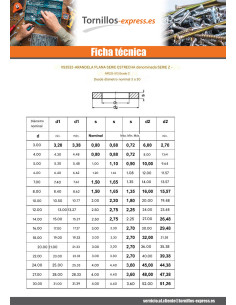 Arandela plano 16X30X3 Z dacromet